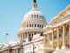 Facade of the United States Capitol Building, Washington DC, USA