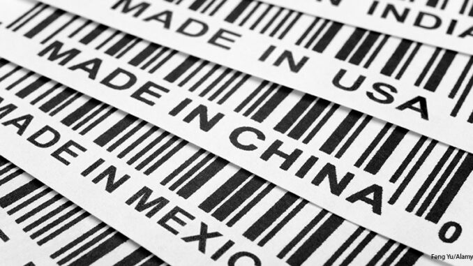 020419_02P_FS Barcode/trade war concept