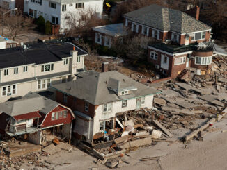 Damaged Coney Island home