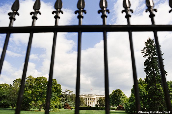 White House in Washington, District of Columbia, USA.