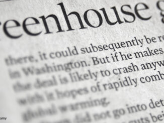 Article about greenhouse gas and global warming.
