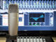 Studio condenser microphone and midi screen