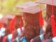 Graduates in cap and gowns