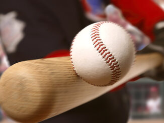 Baseball and bat image