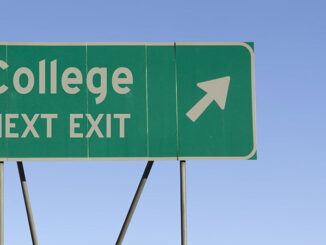 Image of “college” exit sign
