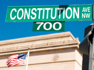 Constitution Avenue street sign