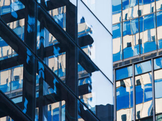 Skyscraper and windows glass