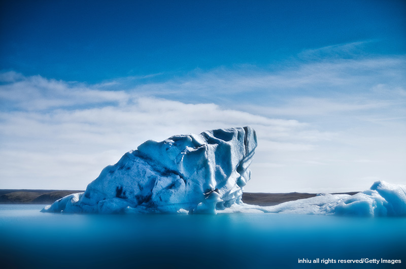 Glacier in jökulsarlon, iceland