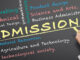 Admissions University written on chalkboard