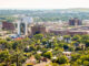 City with trees