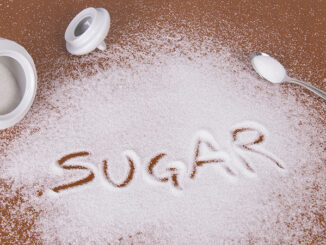 sugar spilled on the table