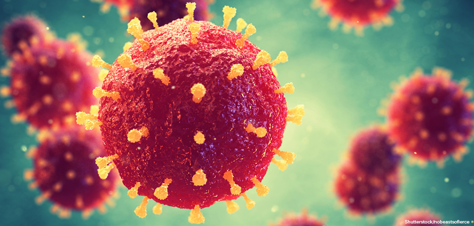 Pathogenic viruses causing infection in host organism , Viral disease outbreak , 3d illustration;