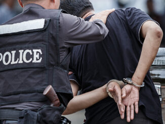 police officers arresting someone