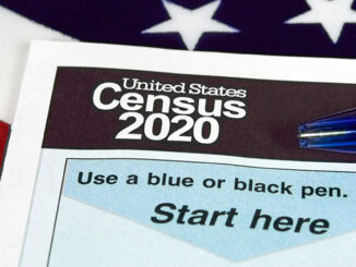 close up of 2020 census document form