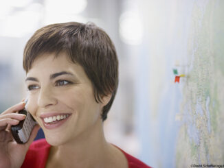 Woman talking on cell phone