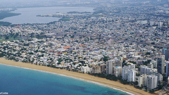 coastliine of San Juan, Puerto Rico