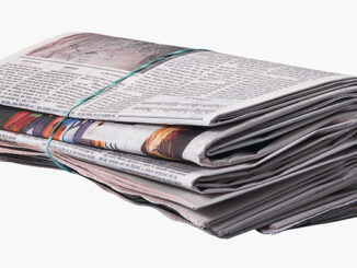 Folded Newspaper