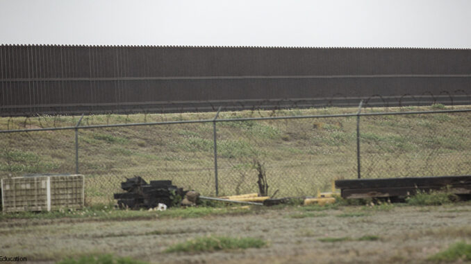 US-Mexico border wall in Nuevo Progreso, Tamaulipas, Mexico US-Mexico border wall