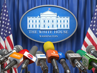 Press conference of president in the White House Washington.