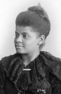 photo of Ida B. Wells an African-American woman, who became a leader in the early Civil Rights Movement
