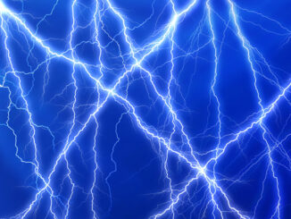 Huge lightnings