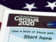 close up of 2020 census document form
