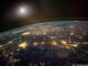 a view of Earth from outer space