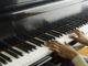 Pianist playing piano