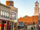 Traditional main street in small town in midwest America