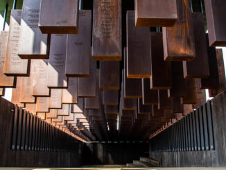 The National Lynching Memorial in Montgomery, Alabama