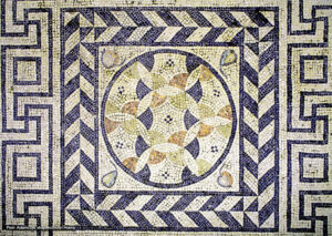 Ancient Roman mosaic Arles Provence France