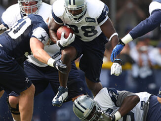Dallas Cowboys football team in spring practice game