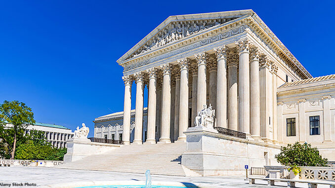 Washington, USA - Supreme Court of the United States of America located in Washington DC. exterior view of the Supreme Court building in Washington, D.C.