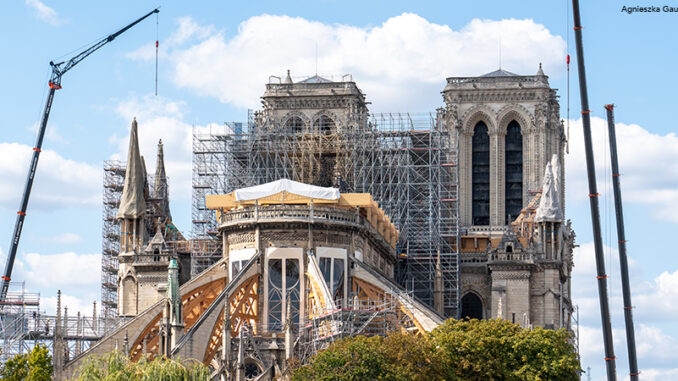 042522_02P_FS a photo of Notre-Dame de Paris cathedral under roof construction