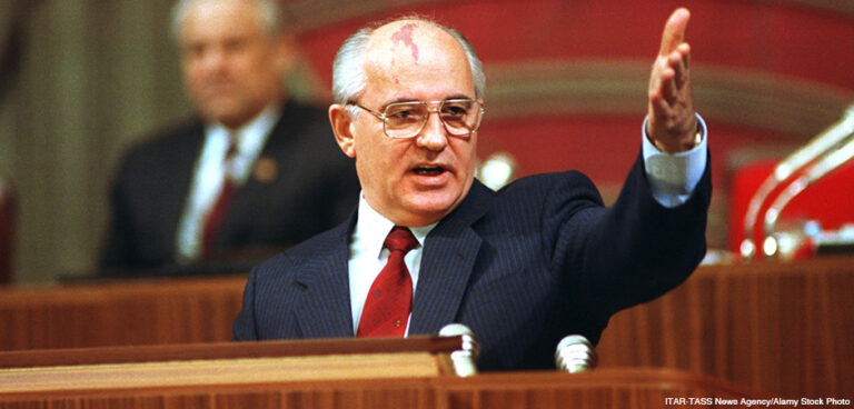 President of Soviet Union Mikhail Gorbachev