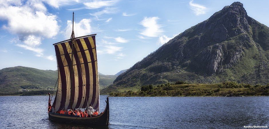 repllica of a Viking ship, Norway