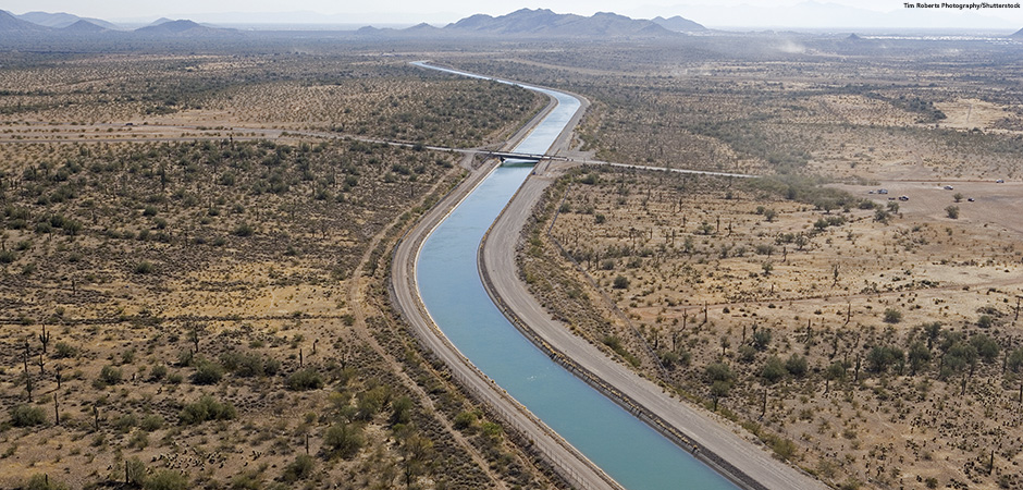 Central Arizona Project water canals.