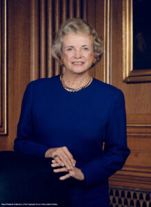 Portrait of US Supreme Court Justice Sandra Day O'Connor