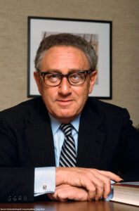 Henry Kissinger. Portrait of the former US Secretary of State