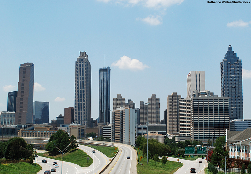 A view of downtown Atlanta, Georgia