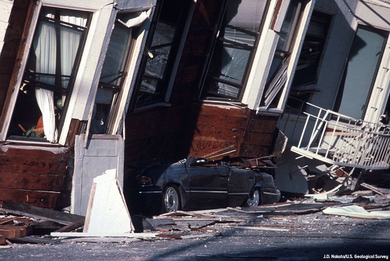 San Francisco earthquake damage from 1989.