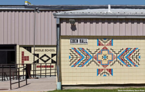 Oglala Sioux building school Pine Ridge South Dakota