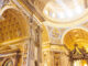 interior view of the crossing, underneath the dome of Saint Peter's Basilica