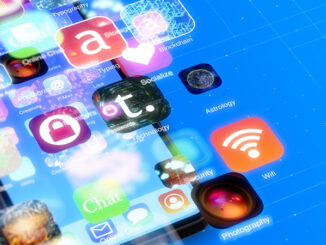 Digital work of Various Mobile Application icons on Smart Phone