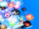 Digital work of Various Mobile Application icons on Smart Phone