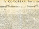 photographic image of the Declaration of Independence