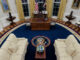 A general view shows the Oval Office of the White House.