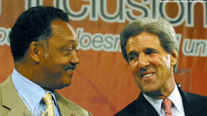 Jesse Jackson and John Kerry
