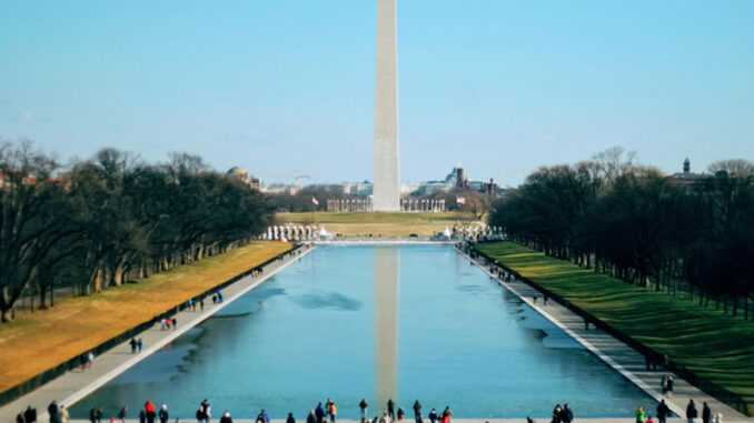 Washington Monument On Sunny Day