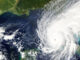 Hurricane Ian heading towards the coast of Florida in September 2022